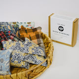 Lou-bees Soft Burnt Orange Highland Tartan Hand Warmers