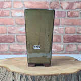 Yorkshire Bonsai Green Glazed Cascade Bonsai Pot - 9cm