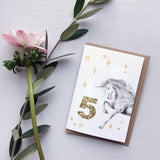 Custom Unicorn Birthday Card | Katie Hipwell Design