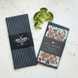 Lou-bees Navy Toadstool Beeswax Wrap & Lunch Bag