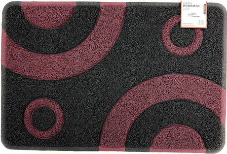 Nicoman Geo Circle Spaghetti Doormat 90x60cm - Purple