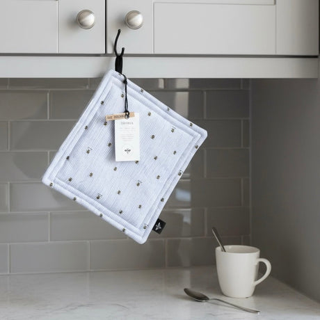 Lou-bees Blue Bee Pot Holder
