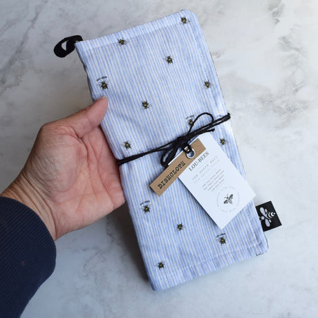 Lou-bees Blue Bee Dish Cloth