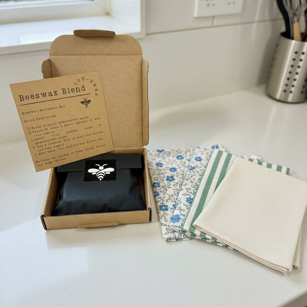Lou-bees Beeswax Wrap Refresher Bars 3 Pack 80g