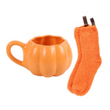 Blush & Bale Orange Pumpkin Mug & Sock Gift Set 480ml