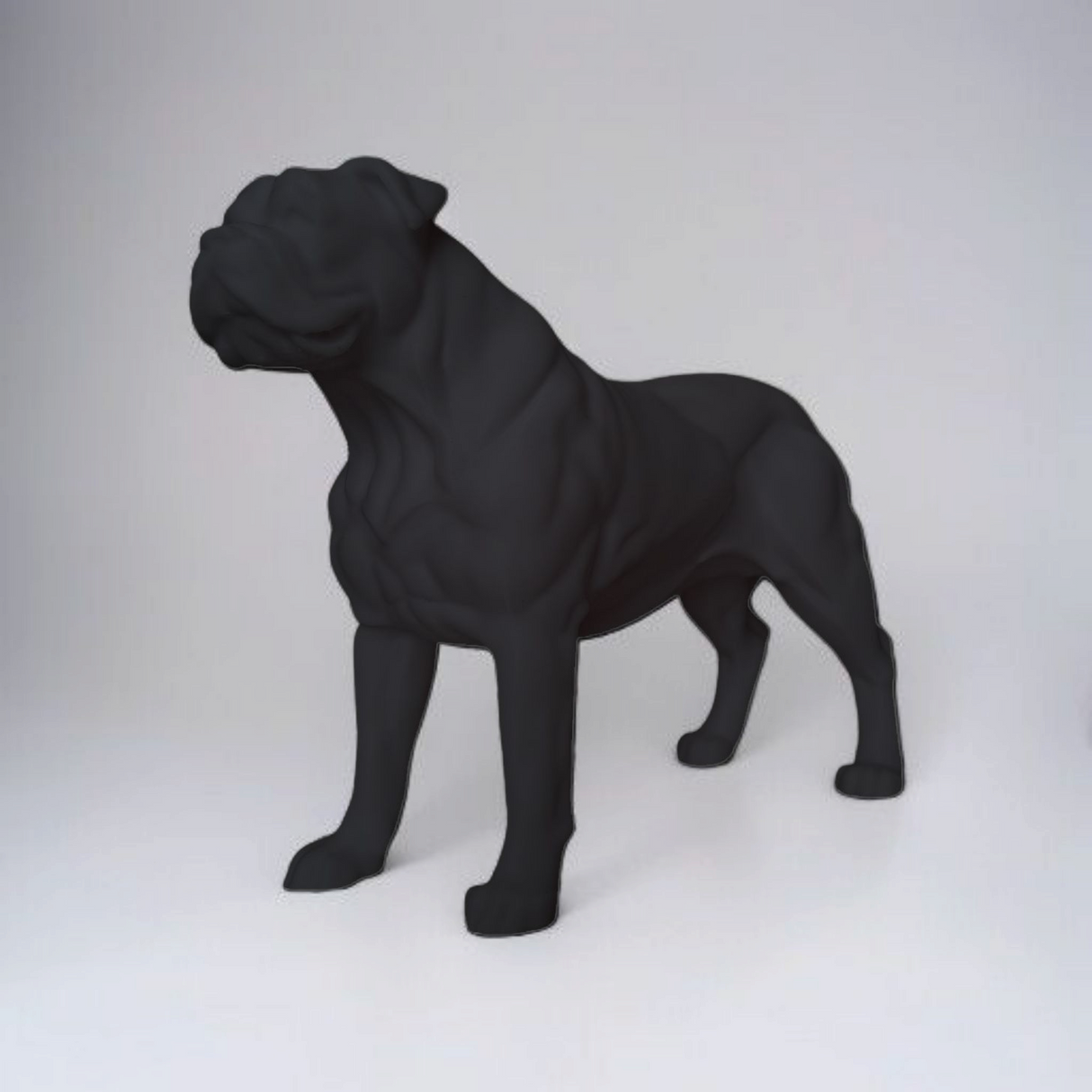 Filamora Studios Realistic American Bulldog Sculpture