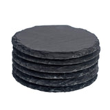 Rinkit Round Slate Coasters - Pack of Six