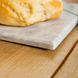 Rinkit White Rectangle Marble Chopping Board - 20cm x 30cm