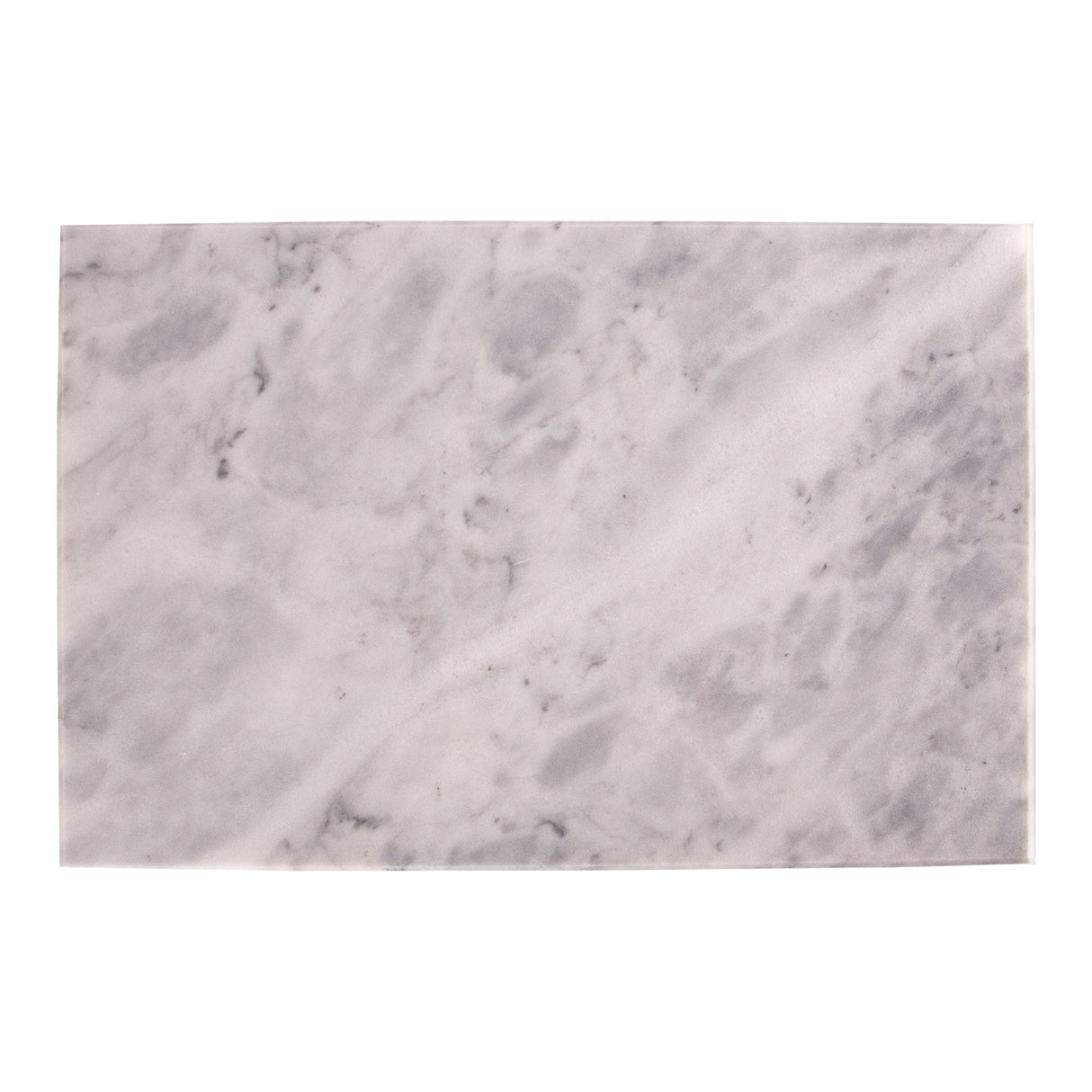 Rinkit White Rectangle Marble Chopping Board - 20cm x 30cm