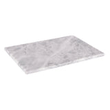Rinkit White Rectangle Marble Chopping Board - 20cm x 30cm