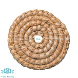 Rinkit Woven Palm Leaf Placemats & Coasters Set – 12 Piece