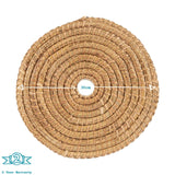 Rinkit Woven Palm Leaf Placemats & Coasters Set – 12 Piece