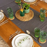 Rinkit Woven Seagrass Placemats & Coasters Set - 12pc