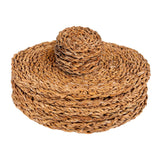 Rinkit Woven Seagrass Placemats & Coasters Set - 12pc