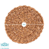 Rinkit Woven Seagrass Placemats & Coasters Set - 12pc