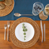 Rinkit Woven Typha Placemats & Coasters Set - 12pc
