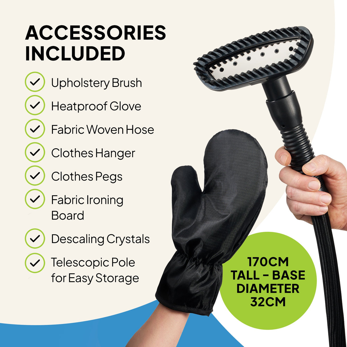 Fridja F1200 Clothes Steamer Pro - 2200W