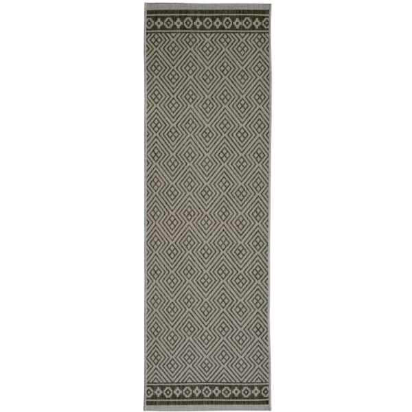 County Geo Grey Indoor‑Outdoor Rug by The Rugs