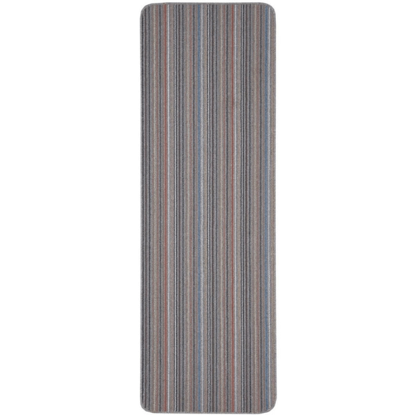 The Rugs - Stockholm Grey/Clay Washable Mat