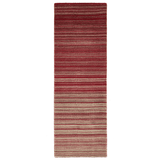 The Rugs Fine Stripes Red Wool Rug – 100% Wool