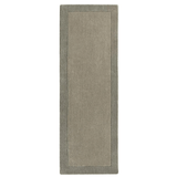 Bordered Taupe Wool Rug | The Rugs