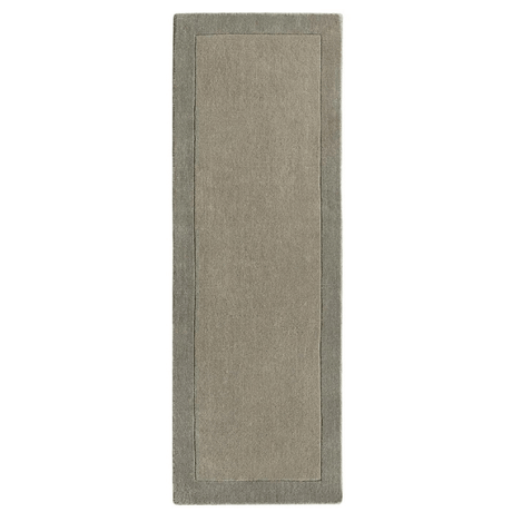 Bordered Taupe Wool Rug | The Rugs