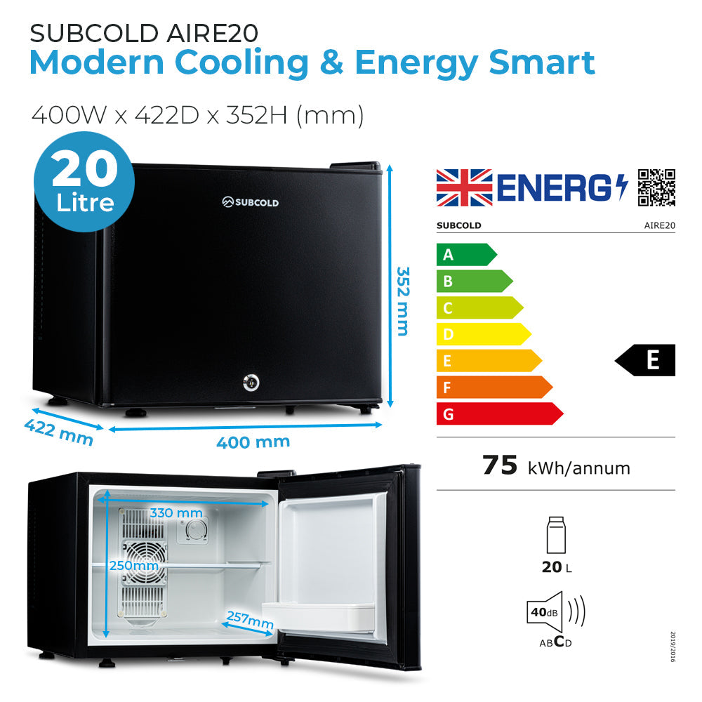 Subcold Aire20 LED Mini Fridge | 20L
