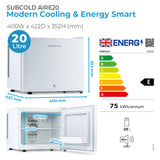 Subcold Aire20 LED Mini Fridge | 20L