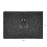 Nicoman "Anchors Away" Grey Spaghetti Door Mat