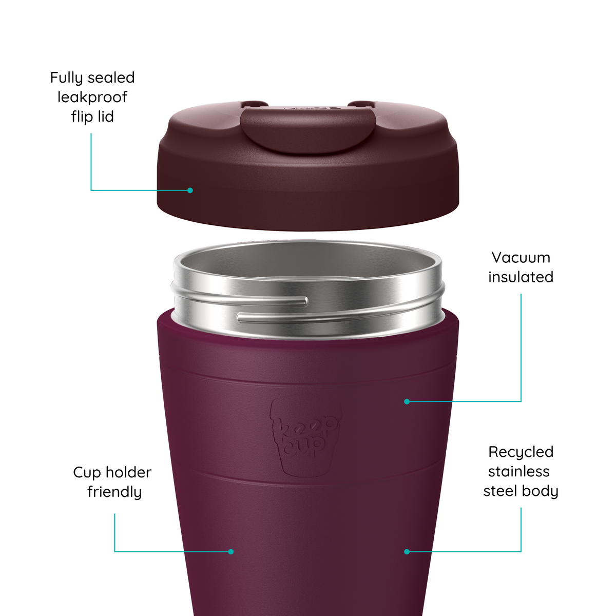 KeepCup Commuter 12oz - Mulberry