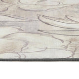 Eco-Washable Cream Rug Floral Design
