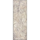 Eco-Washable Cream Rug Floral Design