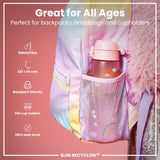 ION8 Leak Proof Slim Water Bottle, Recyclon, Rainbows, 500ml (18oz)