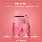 ION8 Leak Proof Kids' Water Bottle, Recyclon, Ladybugs, 350ml (12oz)