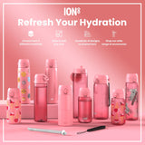 ION8 Leak Proof Kids' Water Bottle, Recyclon, Ladybugs, 350ml (12oz)