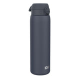 ION8 Leak Proof 1 Litre Water Bottle, Stainless Steel, Ash Navy, 1L