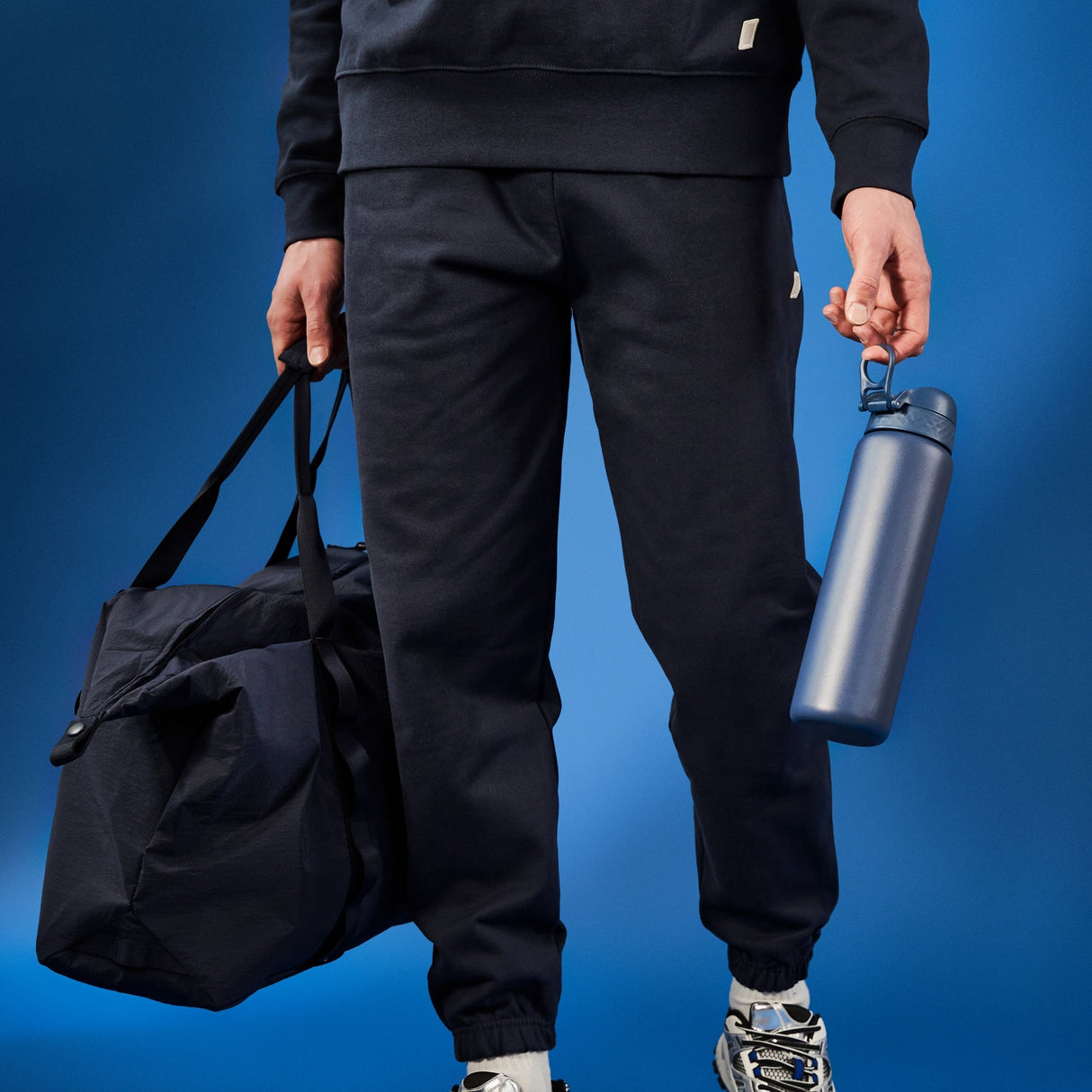 ION8 Leak Proof 1 Litre Thermal Water Bottle, Insulated, Ash Navy, 1L