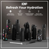 ION8 Leak Proof 1 Litre Thermal Water Bottle, Insulated, Black, 1L
