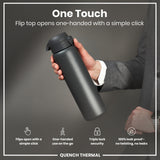 ION8 Leak Proof 1 Litre Thermal Water Bottle, Insulated, Grey, 1L