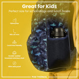 ION8 Leak Proof Thermal Steel Water Bottle, Insulated, Black, 320ml (11oz)