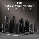 ION8 Leak Proof Thermal Steel Water Bottle, Insulated, Black, 320ml (11oz)