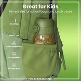 ION8 Leak Proof Water Bottle, Stainless Steel, Elephant, 400ml (13oz)