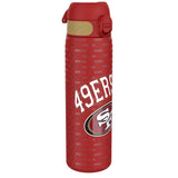 ION8 Leak Proof NFL Water Bottle, Stainless Steel, San Francisco 49ers, 600ml (20oz)