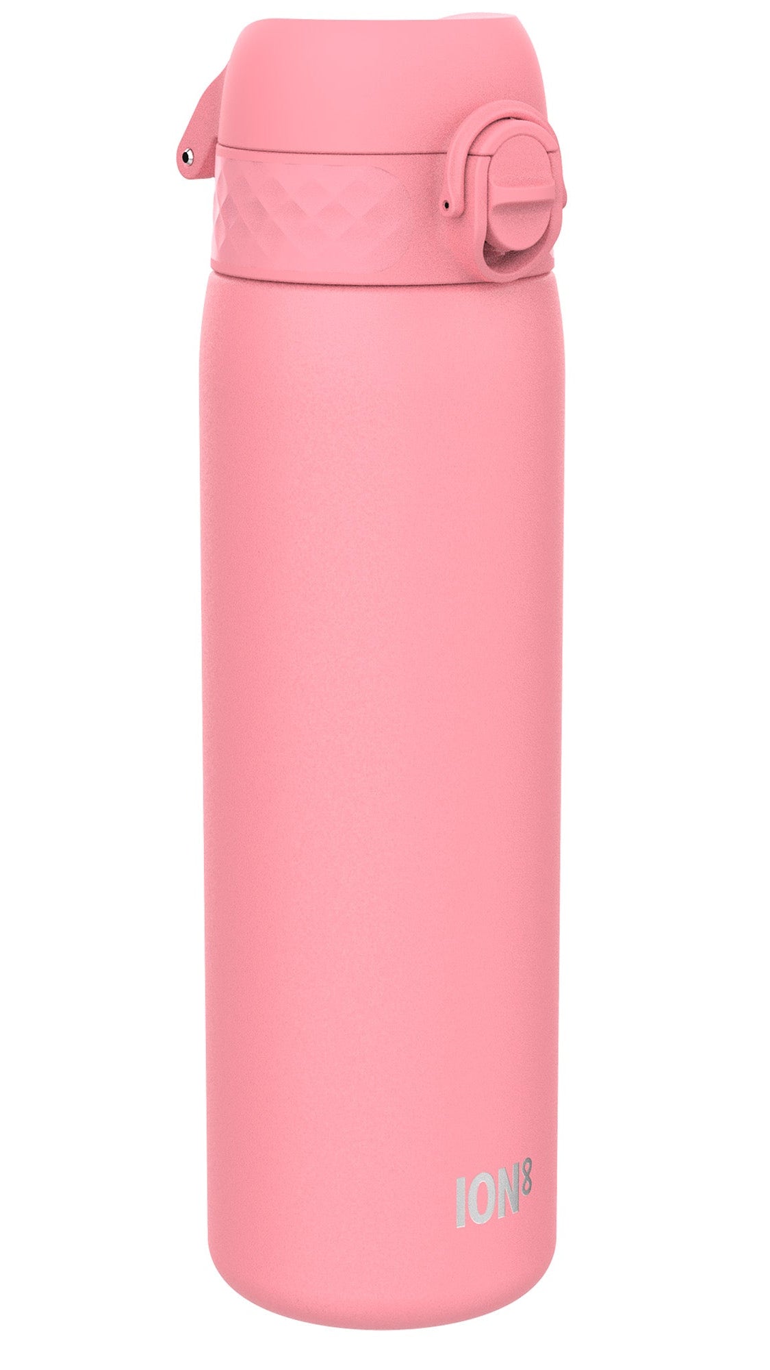 ION8 Leak Proof Slim Thermal Steel Water Bottle, Insulated, Rose Bloom, 500ml (17oz)