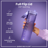 ION8 Leak Proof 1 litre Water Bottle, Recyclon, Light Purple, 1L
