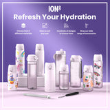ION8 Leak Proof 1 litre Water Bottle, Recyclon, Light Purple, 1L