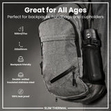 ION8 Leak Proof Slim Thermal Steel Water Bottle, Insulated, Grey, 500ml (17oz)