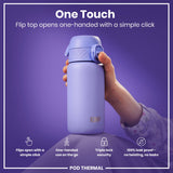 ION8 Leak Proof Thermal Steel Water Bottle, Insulated, Light Purple, 320ml (11oz)