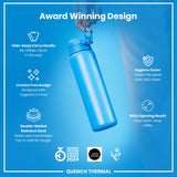 ION8 Leak Proof 1 Litre Thermal Water Bottle, Insulated, Blue