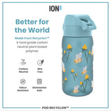 ION8 Leak Proof Kids' Water Bottle, Recyclon, Bumble Bees, 350ml (12oz)